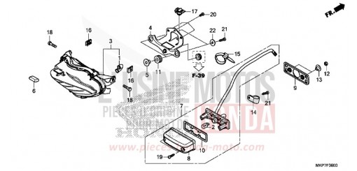 FEU ARRIERE CB500XAM de 2021